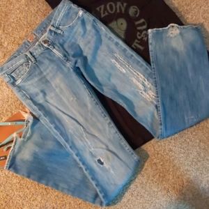 Gold & Sign Distressed Jeans . Size 29